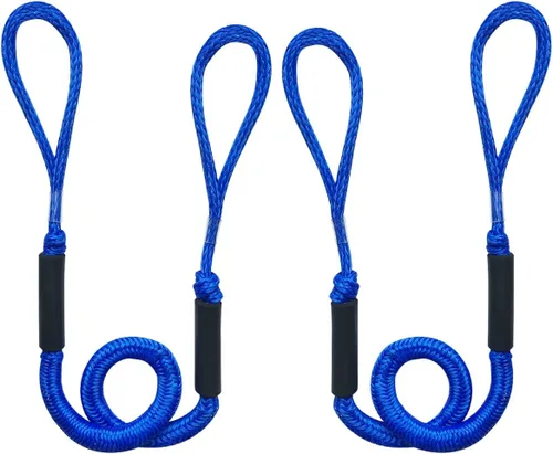 Vista 19 de Cuerda elástica para muelle, cuerda elástica para barco con flotador de espuma para pontón, seadoo, WaveRunner, kayak, regalos de barco