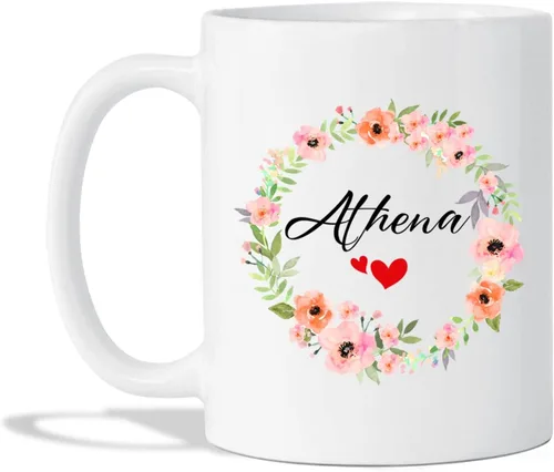 Vista 12 de Taza de café personalizada de cactus, taza de flores de cactus con nombre, taza de té de cactus, taza de cerámica con nombre personalizado, regalos