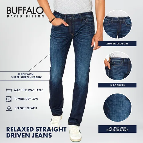 Vista 4 de Buffalo David Bitton Jeans Straight Six para hombre