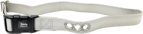 Vista 9 de Sparky Pet Co Perro cerca E collar receptor resistente Nylon 1" 3 agujeros consecutivos correa para todos los sistemas de collar e marrón