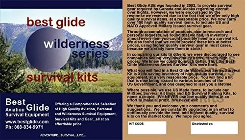 Vista 2 de Best Glide ASE Kit de supervivencia para sobrevivientes en el desierto