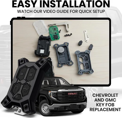 Vista 6 de Funda para llavero Chevy – para funda de llavero GMC – Accesorios Silverado Sierra – Abrebotellas integrado – Compatible con guía de ajuste