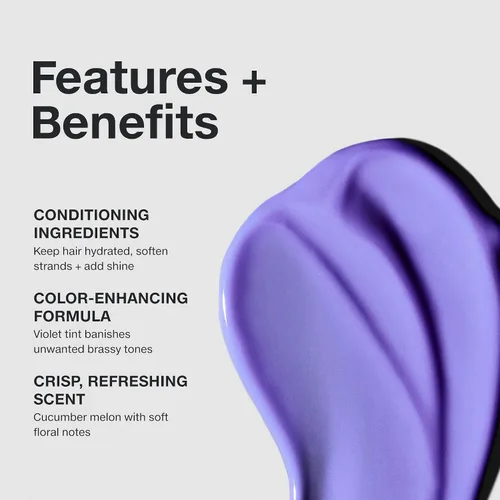 Vista 3 de Paul Mitchell Platinum Blonde Violet Conditioner, Banishes Brass + Brightens, Ideal for Light to Medium Blonde, Silver, Gray or White Hair