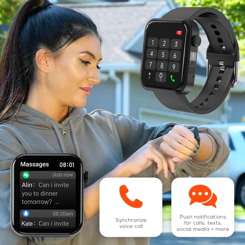 Vista 3 de Life Watch Monitor inteligente de frecuencia cardíaca y oxígeno en sangre Temperatura corporal Monitor de ejercicios Rastreador de pasos de fitness