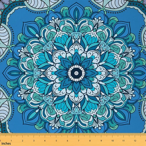 Vista 25 de Koi Fish - Tela de tapicería de The Yard, tela decorativa japonesa exótica Hokusai con olas del océano para tapicería y proyectos de bricolaje