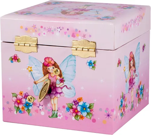 Vista 3 de Caja de música de hadas joyas Rosa de los niños