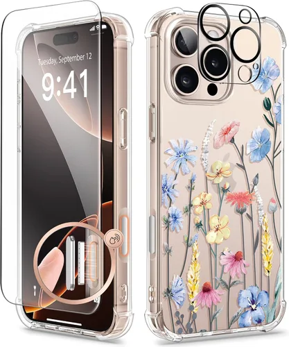 Vista 192 de GVIEWIN - Funda para iPhone 11 con protector de pantalla + protector de lente de cámara, cubierta protectora transparente suave de poliuretano