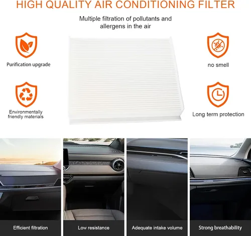 Vista 5 de Filtro de aire de cabina adecuado para Ford Expedition 2018-2025 F150 2015-2023 F250 F350 F450 F550 Super Duty 2017-2021 Lincoln Navigator