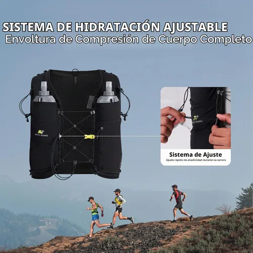 Vista 2 de N NEVO RHINO Running Hydration Vest with 1.5L Water Bladder