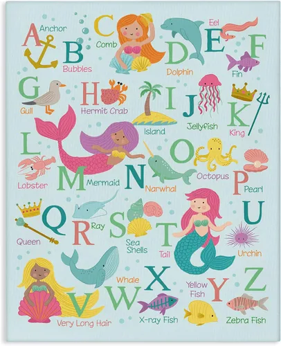 Vista 12 de Stupell Industries Letras mayúsculas y minúsculas del alfabeto arco iris ABC Multicolor