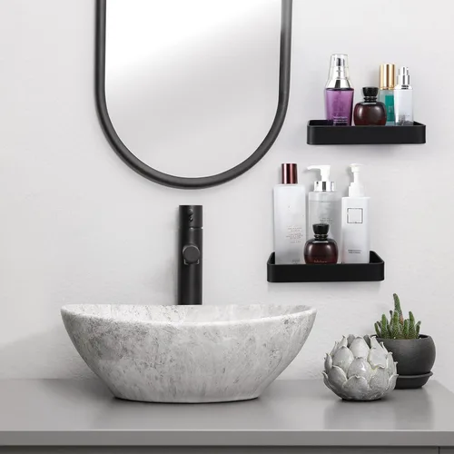 Vista 6 de Z metnal Estantes pequeños de vidrio para baño, estante flotante negro mate, mini organizador de estantes de pared, montaje en la pared