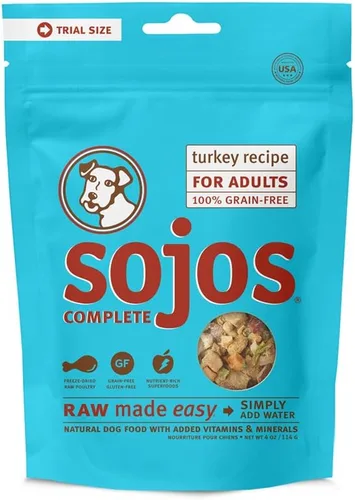 Vista 8 de Mezcla de comida para perros Sojos Complete, natural, sin cereales, seca y cruda, liofilizada
