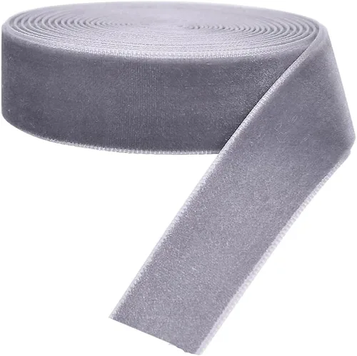 Vista 24 de Chenkou Craft 5 yardas de cinta de terciopelo para decoración navideña y embalaje artesanal