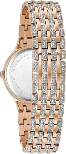 Vista 2 de Bulova Crystal Pave - Reloj de cuarzo de 3 manecillas