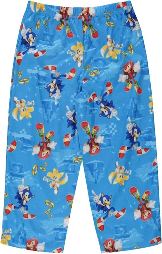 Vista 6 de Sonic The Hedgehog Conjunto de pijama para niño, 2 piezas, abrigo de franela para niños, pijamas a juego con botones, pijamas familiares de Navidad