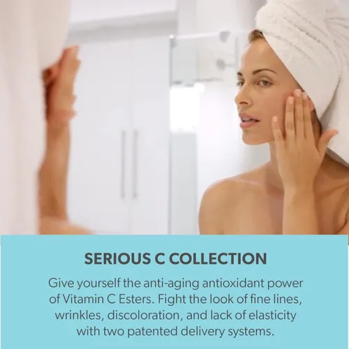 Vista 8 de Serious Skincare C-EXTREME RESULTS 2 oz - Exfoliante facial de limpieza profunda y rejuvenecimiento de poros, vitamina C, colágeno y enzimas