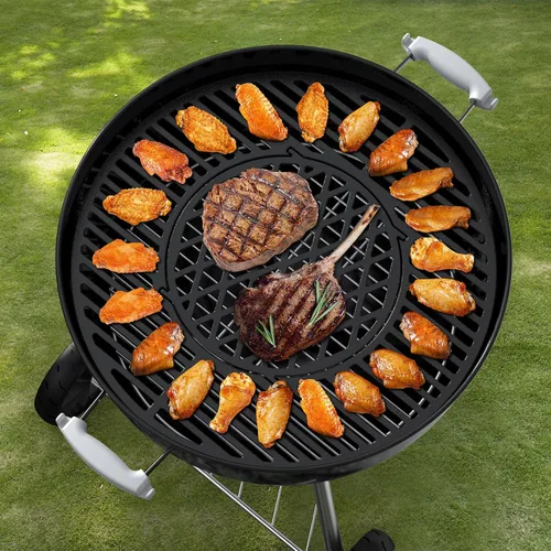 Vista 6 de Skyflame Charkettle - Rejilla de hierro fundido 2 en 1 de 21.5 pulgadas de repuesto para parrilla, sistema de barbacoa gourmet, compatible