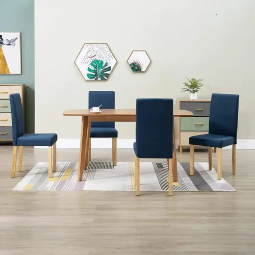 Vista 25 de 2-Pack Black Fabric Dining Chairs with Rubber Wood Frame, Modern Farmhouse Accent Chairs for Kitchen Dining Room, Comfortable Upholstered Seats