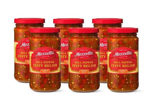 Vista 13 de Mezzetta Pimientos picantes de cereza en rodajas, sin gluten, keto, kosher, tarro de 16 onzas líquidas (paquete de 6)