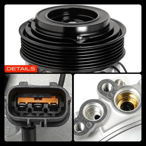 Vista 9 de A-Premium Compresor de aire acondicionado con embrague compatible con Hyundai para Hyundai Elantra 1.8L 2011, con control automático de temperatura
