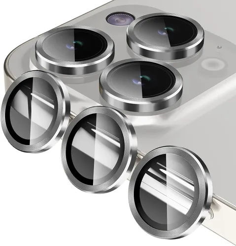 Vista 28 de Jeluse Paquete de 2 protectores de lente de cámara para iPhone 16 Pro Max/iPhone 16 Pro/iPhone 15 Pro Max/iPhone 15 Pro/iPhone 14 Pro Max/iPhone 14
