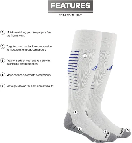 Vista 2 de adidas Women's Team Speed 2 Soccer Socks (1-Pair)