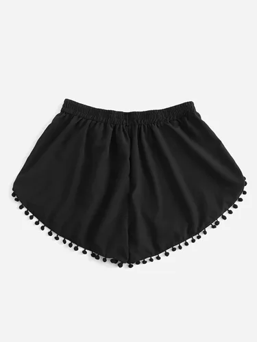 Vista 3 de SheIn Pantalones cortos de traje de baño para mujer, con cintura elástica, parte inferior de bikini