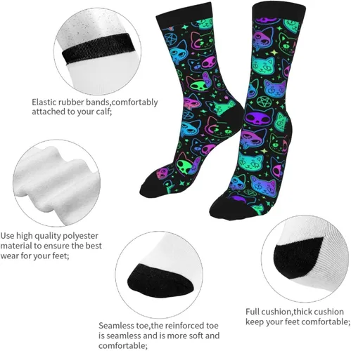 Vista 7 de Calcetines divertidos para hombres y mujeres