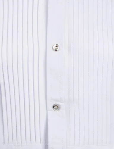 Vista 3 de Zeroyaa - Camisas de esmoquin de manga larga para hombre, calce ajustado