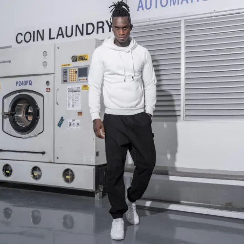 Vista 2 de TOLOER - Sudadera con capucha deportiva y casual para hombre color liso