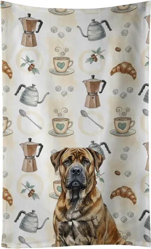Vista 14 de Caroline's Treasures Afghan Hound - Toalla de cocina para barra de café, terciopelo frontal y lazo de algodón, lavable a máquina Sabueso afgano