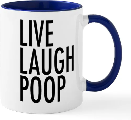 Vista 62 de CafePress Time To Poop Mugs Taza de café de cerámica de 11 oz (11.0 fl oz)