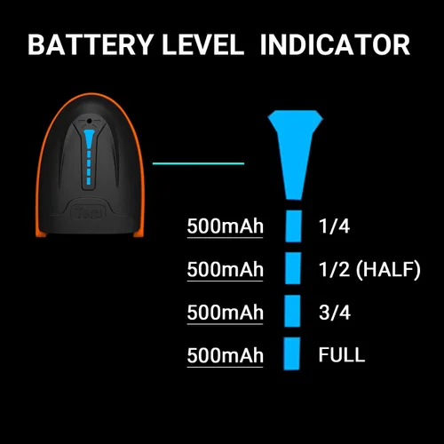 Vista 6 de Tera Escáner de código de barras QR 1D 2D inalámbrico con soporte, resistente industrial IP66 Drop & 1D 2D QR Escáner de código de barras