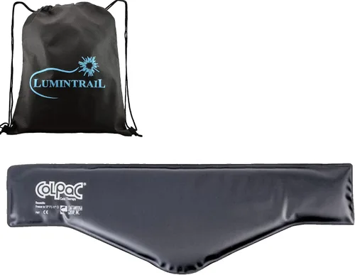 Vista 9 de Chattanooga ColPac, paquete de hielo de gel reutilizable para terapia de frío, 6.5 x 11 pulgadas, paquete de 2 unidades, poliuretano negro, con una