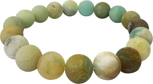 Vista 227 de Gem Avenue Handmade Round Bead Stretch Bracelet Unisex Natural Stone Beaded Jewelry for Men & Women, Elastic Wristband for Daily Wear