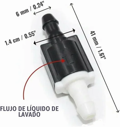 Vista 5 de Click&Fit Kit de repuesto de boquillas de pulverización para limpiaparabrisas para Ford F150 E150 E250 E350 Taurus Flex Expedition Crown Mercury