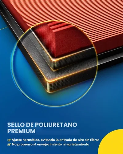 Vista 3 de PHILTOP Filtro de aire de motor mejorado CA4309 de repuesto para Murano 2009-2024, QX60 2014-2020, Maxima 2016-2023, Murano 2003-2007, panel flexible