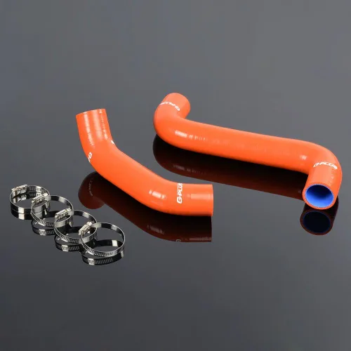 Vista 19 de PIT66 Kit de manguera de radiador de silicona, compatible con Impreza WRX GDA/GGA STi GDB/GGB EJ20 2002-2007 negro con abrazaderas