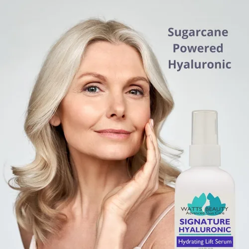 Vista 4 de Signature - Suero antiarrugas de ácido hialurónico 100% puro, el mejor ácido hialurónico para la cara, sin parabenos, hidratante perfecto