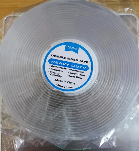 Vista 7 de Cinta nano de doble cara resistente, cinta de montaje extraíble de 16.5 pies, cinta adhesiva transparente de pared sin residuos, cinta adhesiva