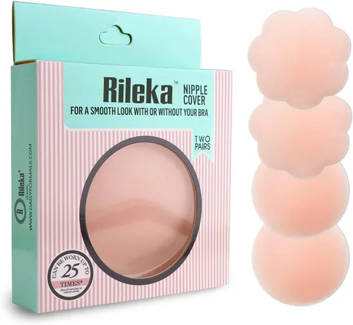 Vista 2 de Thin Pasties - Cubiertas adhesivas reutilizables de silicona para pezones (2 pares)