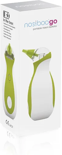 Vista 3 de Nosiboo Go Aspirador nasal para bebés Succionador eléctrico de nariz Fabricado en la UE Portátil, funciona con pilas, calidad premium