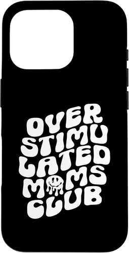Vista 20 de Groovy Overstimulated Moms Club Funny Trendy Mom Case for iPhone 17