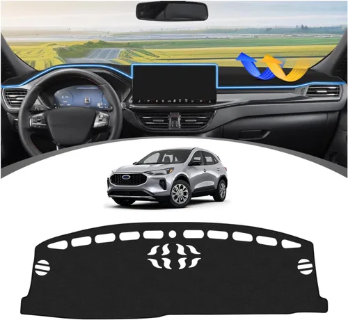 Vista 92 de FIILINES Cubierta para tablero Compatible con Mazda 3 2010-2013 Accesorios Tapete para tablero para Mazda 3 Accesorios Tapete para salpicadero
