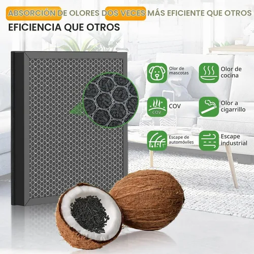 Vista 4 de Vital 100S Replacement Filter for LEVOIT Vital 100S-P Air Purifier Filtro básico Vital 100s