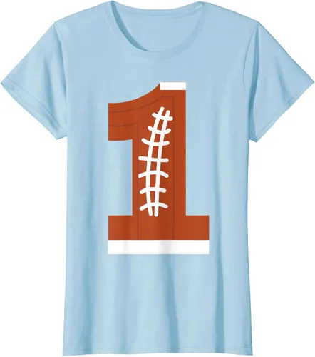 Vista 22 de 1st Birthday Football Ball Boys Camiseta de regalo de 1 año Negro