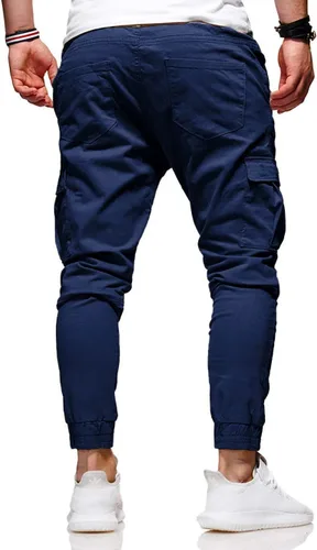 Vista 3 de BUXKR Pantalones cargo para hombre, pantalones casuales de senderismo, pantalones de entrenamiento para hombre