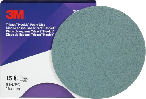 Vista 2 de 3M (30662) Hookit Trizact 6" 5000 disco de espuma tipo Grit