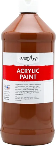 Vista 85 de Handy Art Pintura acrílica, juego de 12 colores, botellas de 16 onzas, acrílico líquido para estudiantes semibrillante, consistencia de flujo
