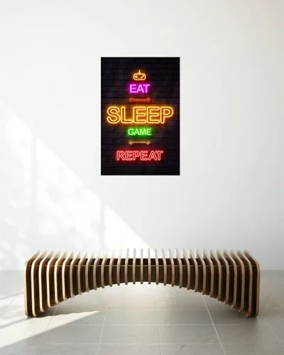 Vista 6 de LIFVEAN Pósteres de juegos para habitación de niños, decoración de pared para niños, decoración de dormitorio, póster de luz negra de videojuegos